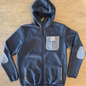 Picture Organic Marco Jacket-Polartech Fleece Full Zip-France-Blue/Gray-Mens XXL